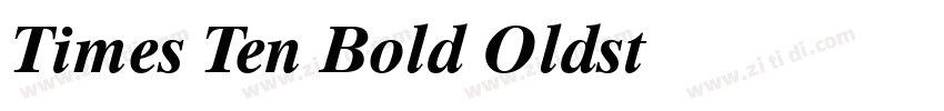 Times Ten Bold Oldst字体转换